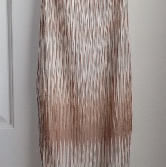 Forever 21 Abstract Print Maxi Dress In Ivory/Tan Size M - Picture 5 of 7